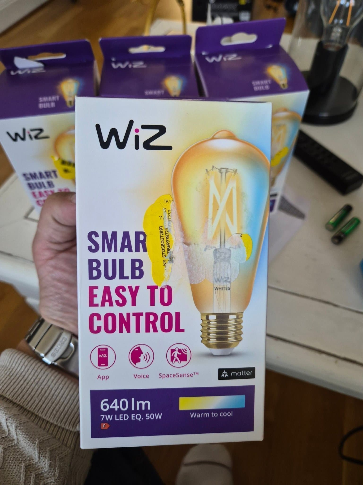 WiZ Smart LED-lampa E27, 640lm, 7W / Fast pris 299:-