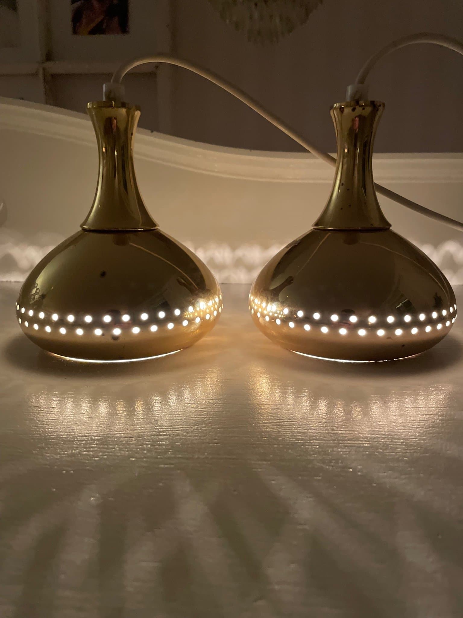 Hans-Agne Jakobsson 2 st lampor fönsterlampor 1960-tal