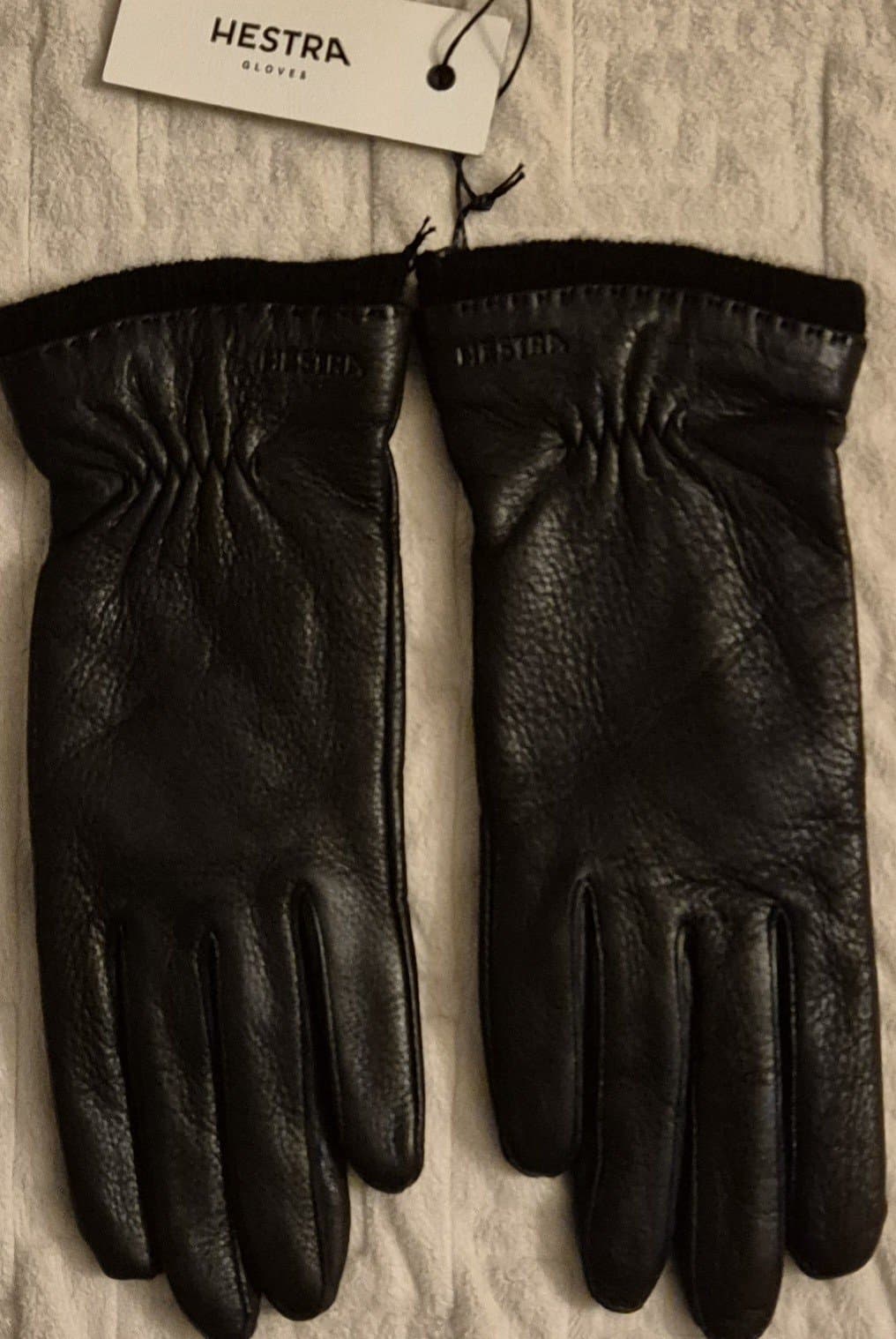 Handskar Design Hestra "Charlotte" Dam Nya Svart Hjortskinn Butiksp 895kr Stl 6