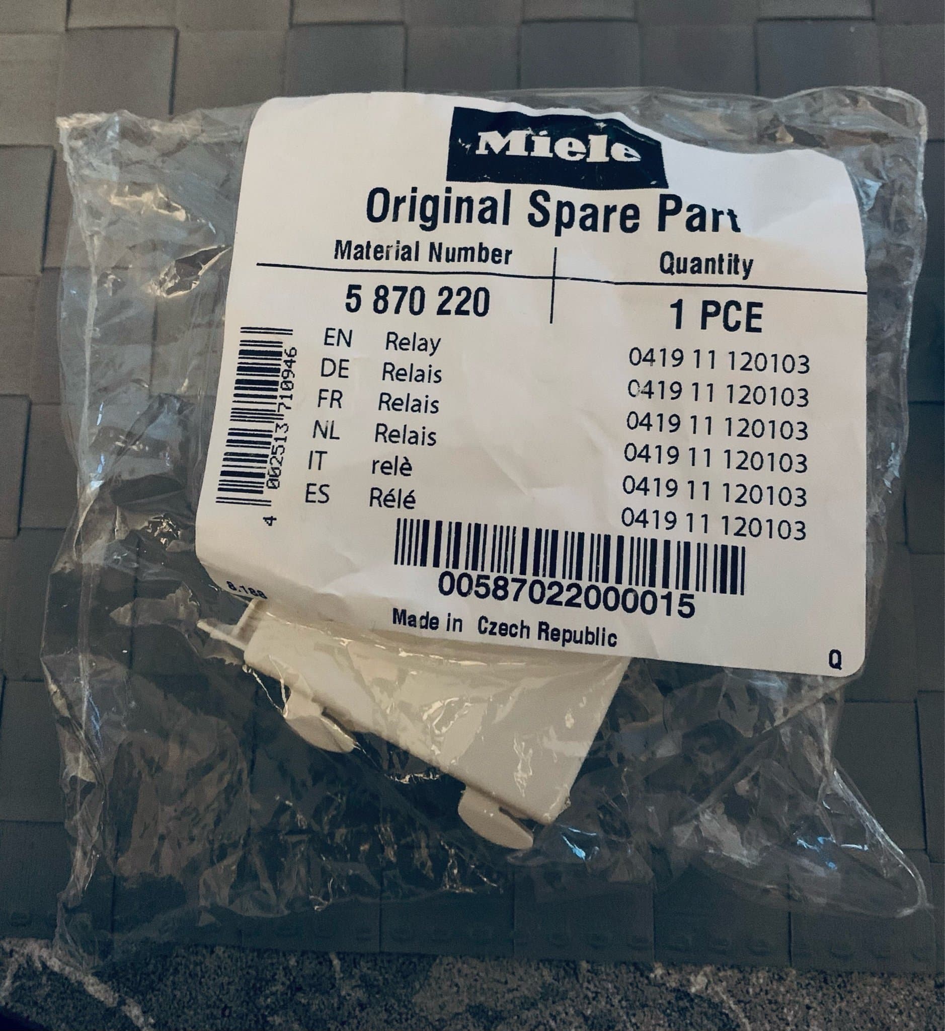 Miele Värmerelä 5870220