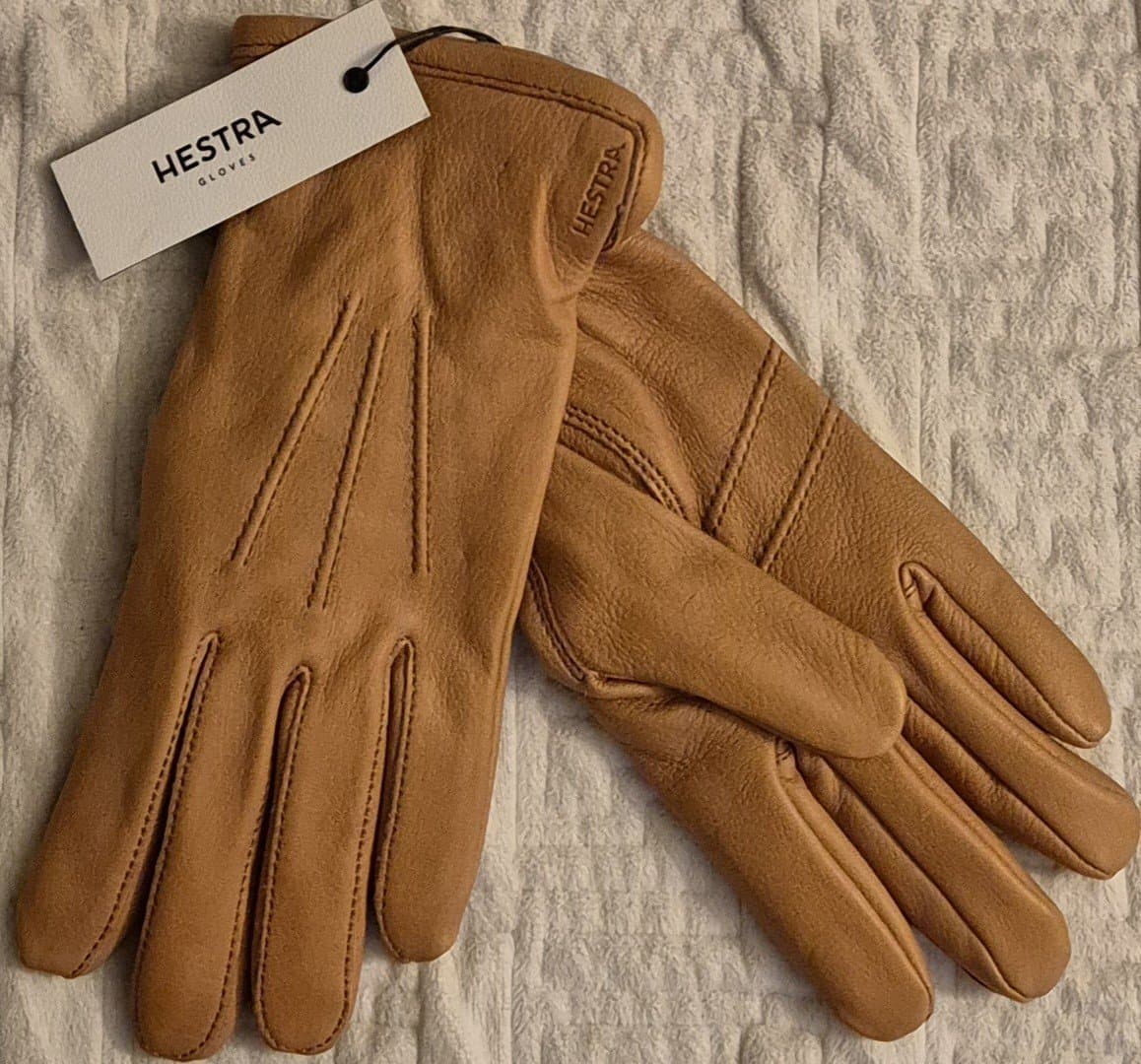 Handskar Design Hestra "Rachel" Dam Nya Kork Hjortskinn Butikspris 895kr Stl 7,5