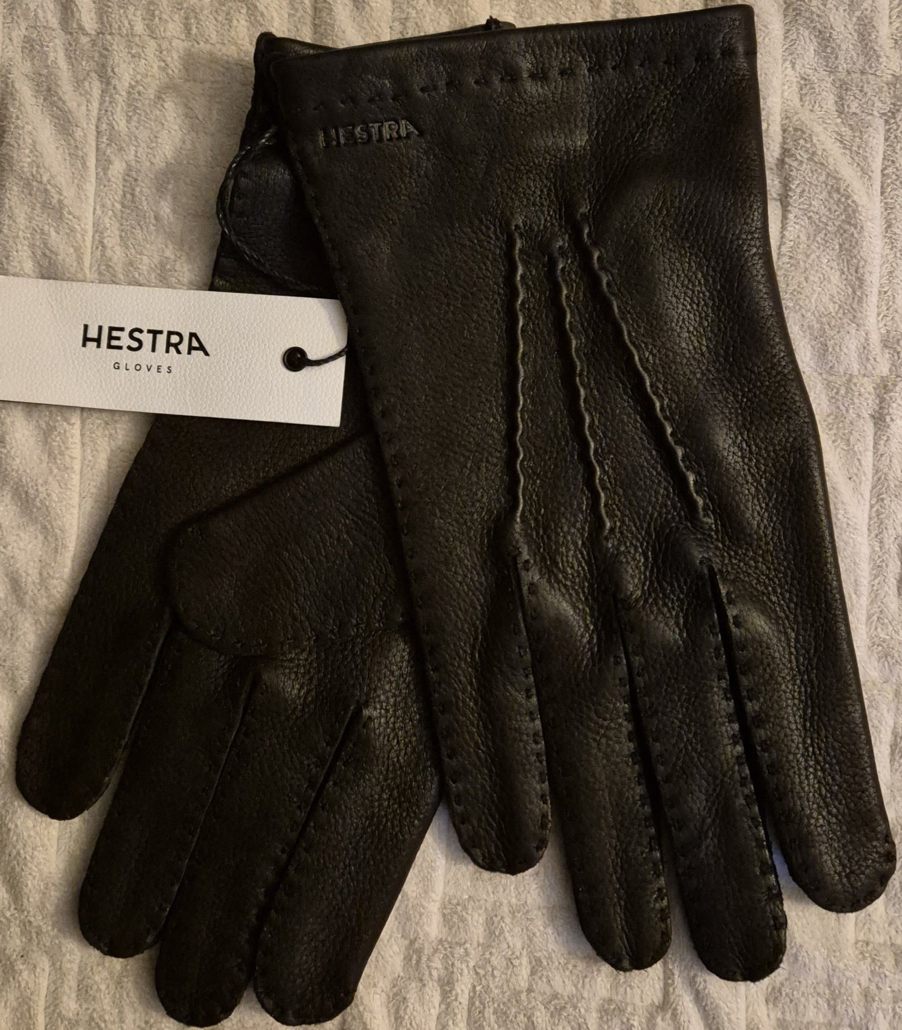 Handskar Design Hestra "Rachel" Dam Nya Brun Hjortskinn Butikspris 895kr Stl 7,5