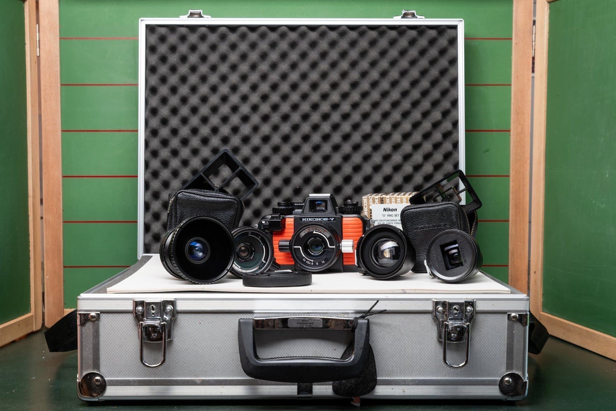 Nikonos V undervattenskamera – samlarskick – full utrustning