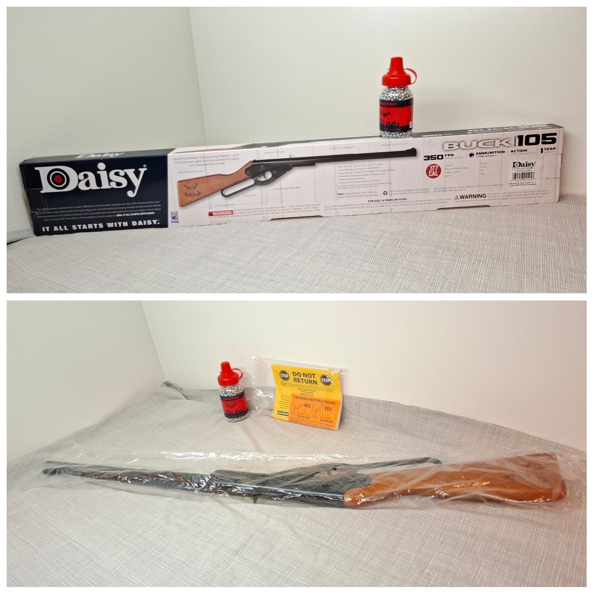 Luftgevär Daisy 105 Buck + Umarex stålrundkulor 4,5 mm