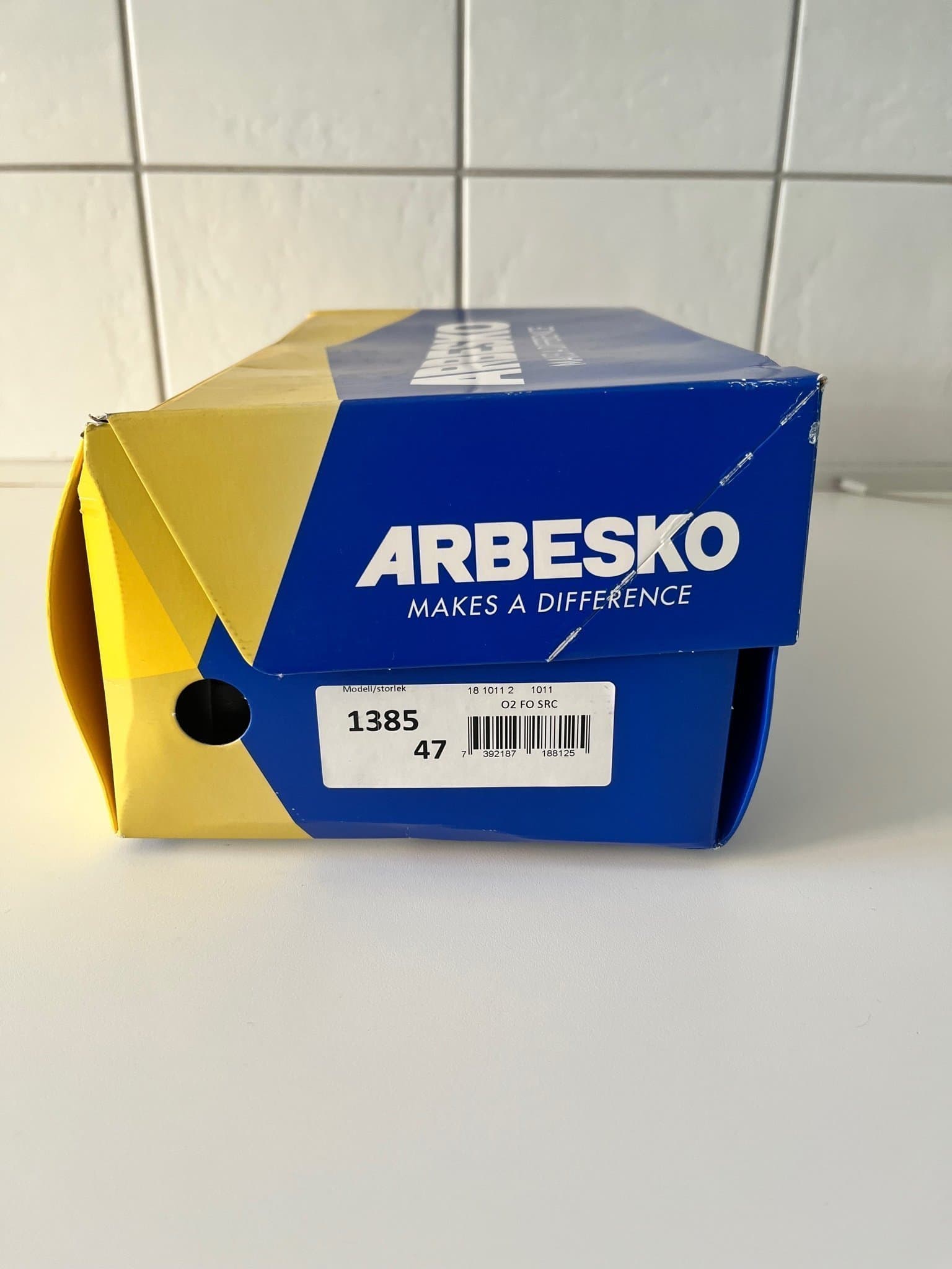 Arbesko model 1385 arbetsskor, Svart, EUR 47