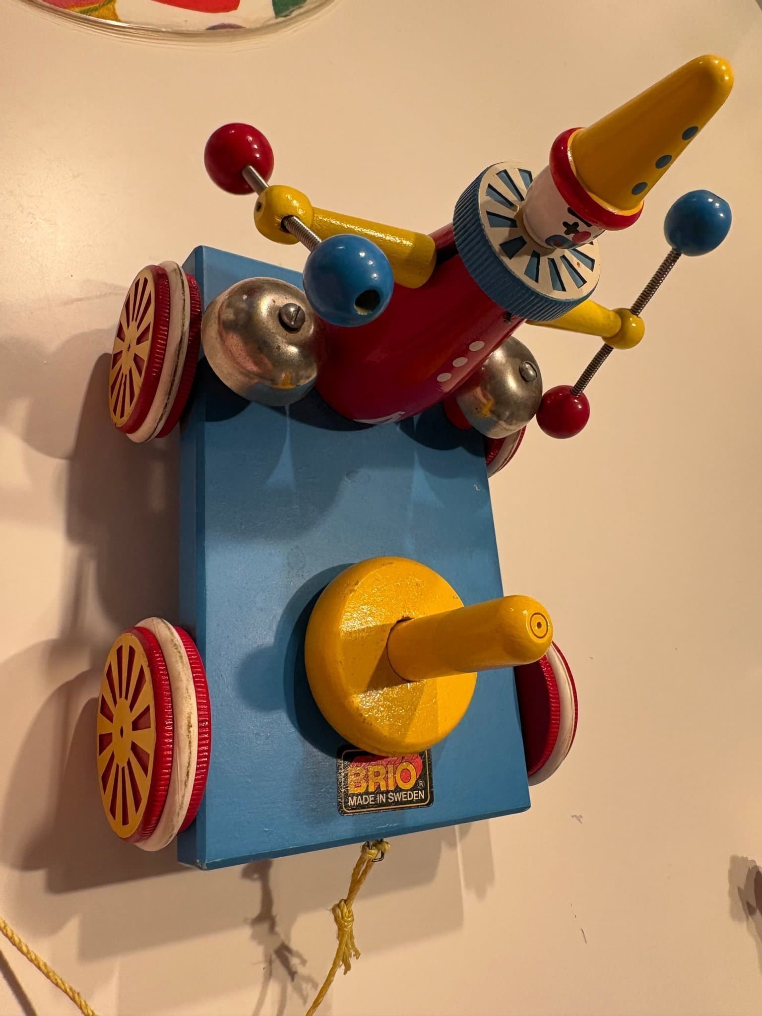 Brio Clown Dragbil i Trä retro