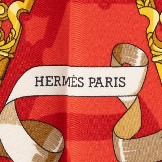 Hermes Silk Scarf COPEAUX av Caty Latham 90-tal Original Box Nyskick