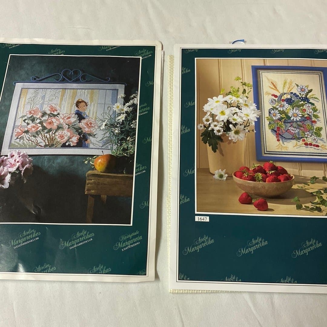 Ateljé Margaretha 2 stycken Broderi Kit, tavla vepa