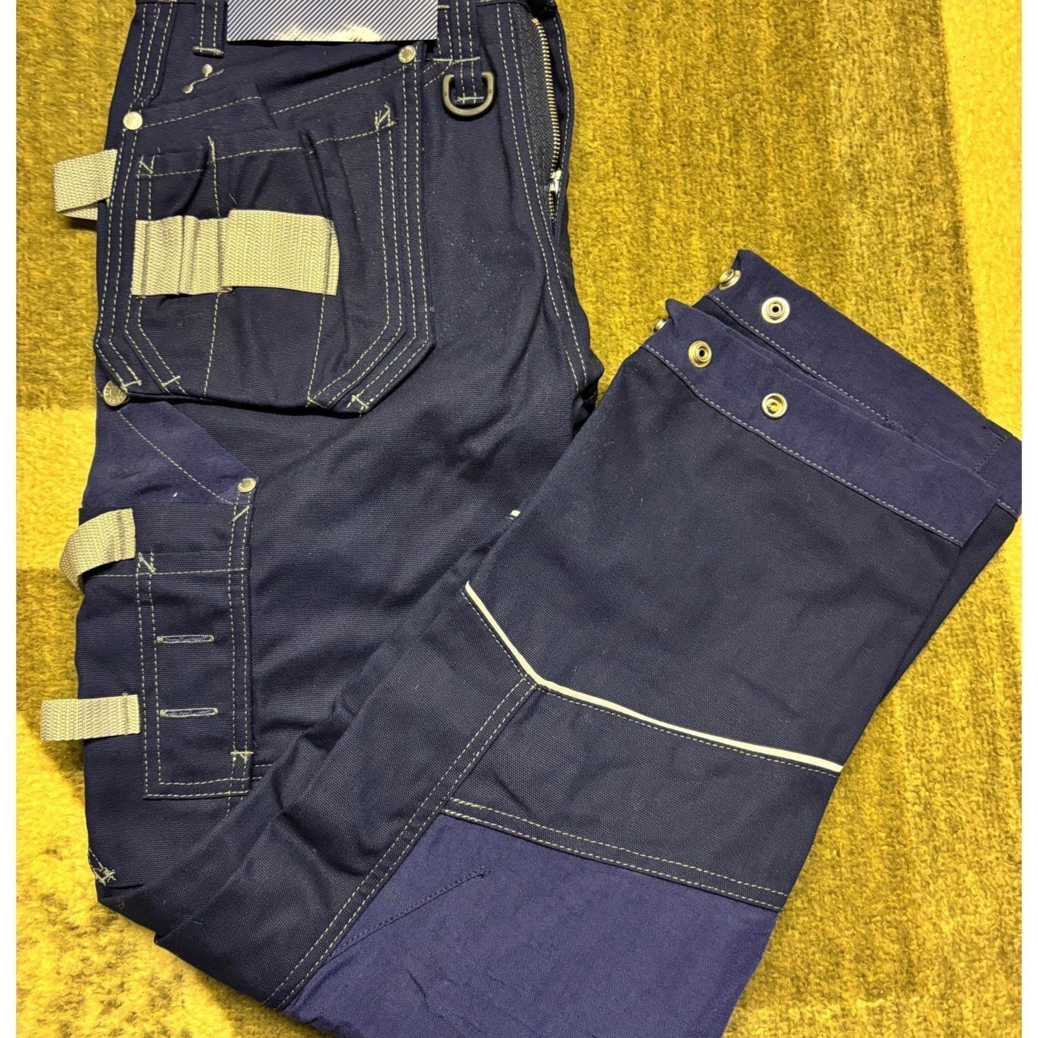 Fristads Kansas blåa arbetsbyxor, storlek C46