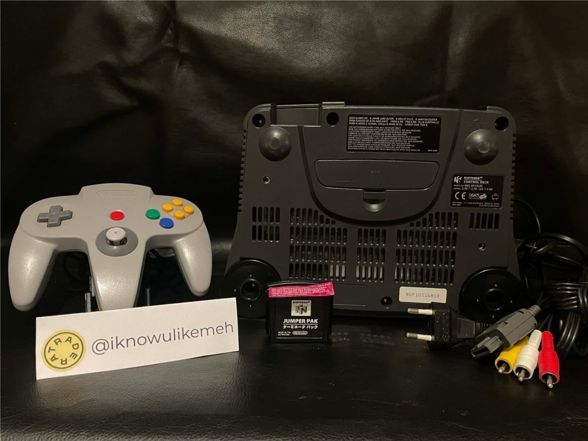 Nintendo 64 konsol med tillbehör (N64) - Komplett ( Utan box ).