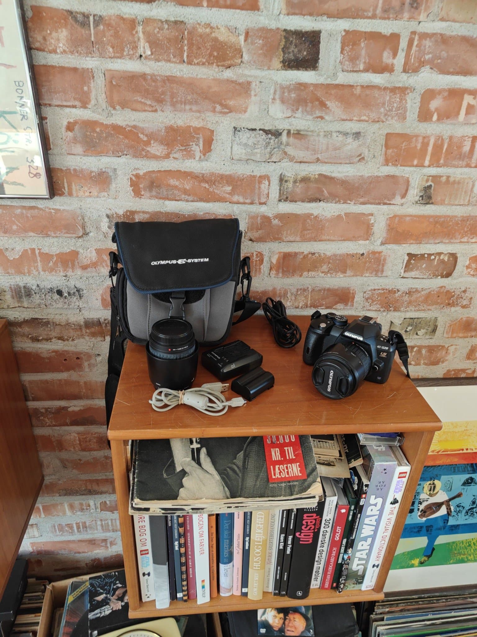 Olympus E-520 DSLR-kamera med 2 objektiver, 10 MP, komplett set i mycket fint skick