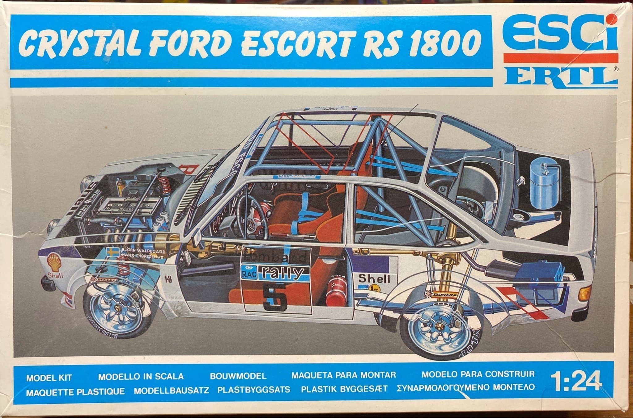 ESCI ERTL 3049 1/24 Crystal Ford Escort RS 1800 *NY*