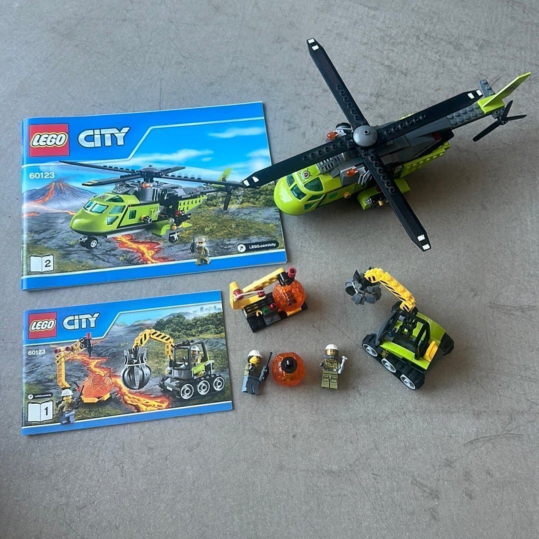 Nyskick LEGO City 60123 Volcano Supply Helicopter
