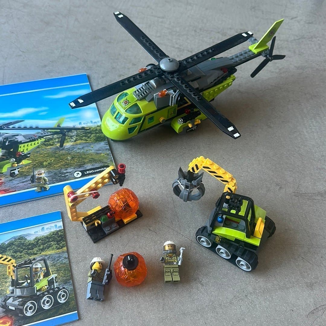 Nyskick LEGO City 60123 Volcano Supply Helicopter