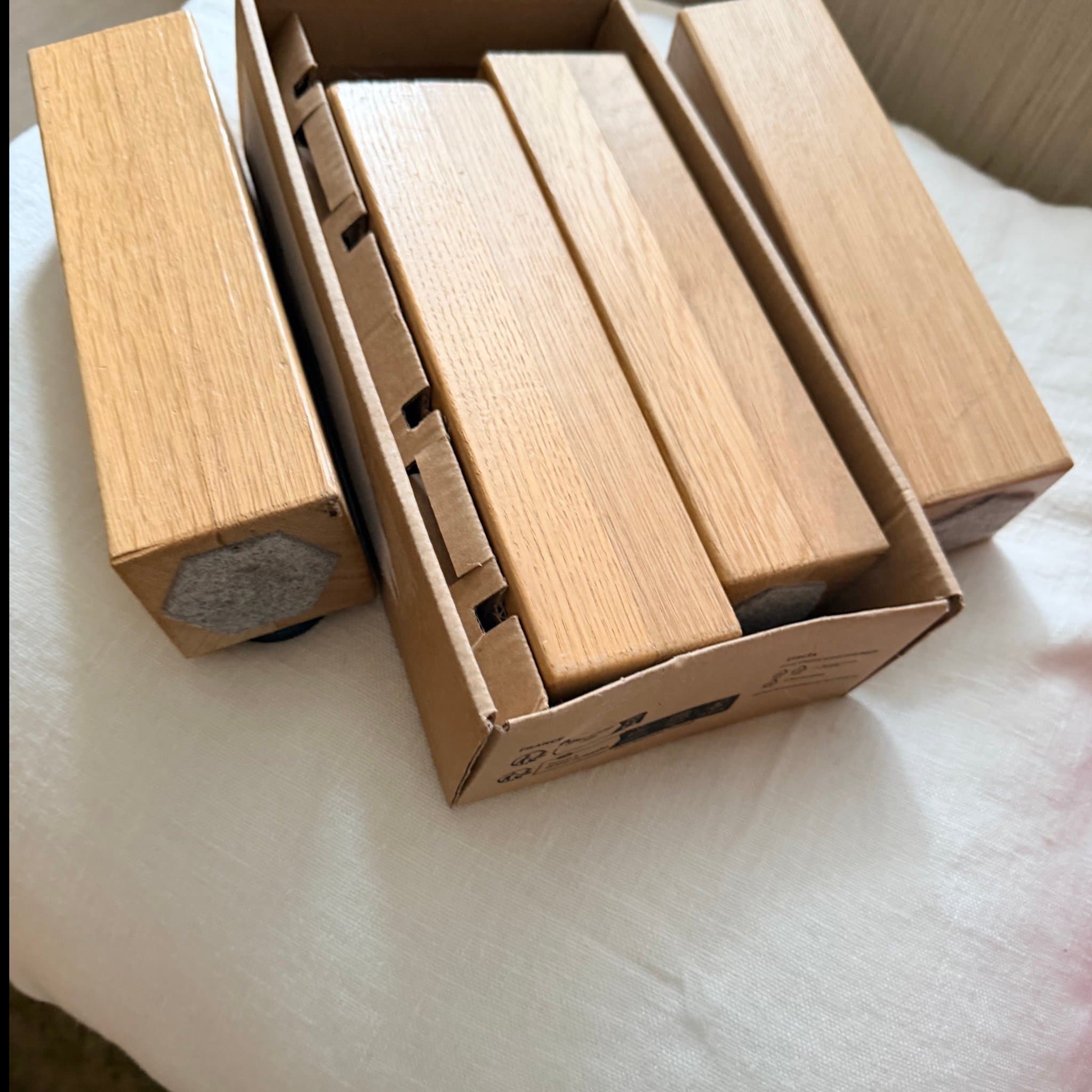 Sängben i ek IKEA 20 cm