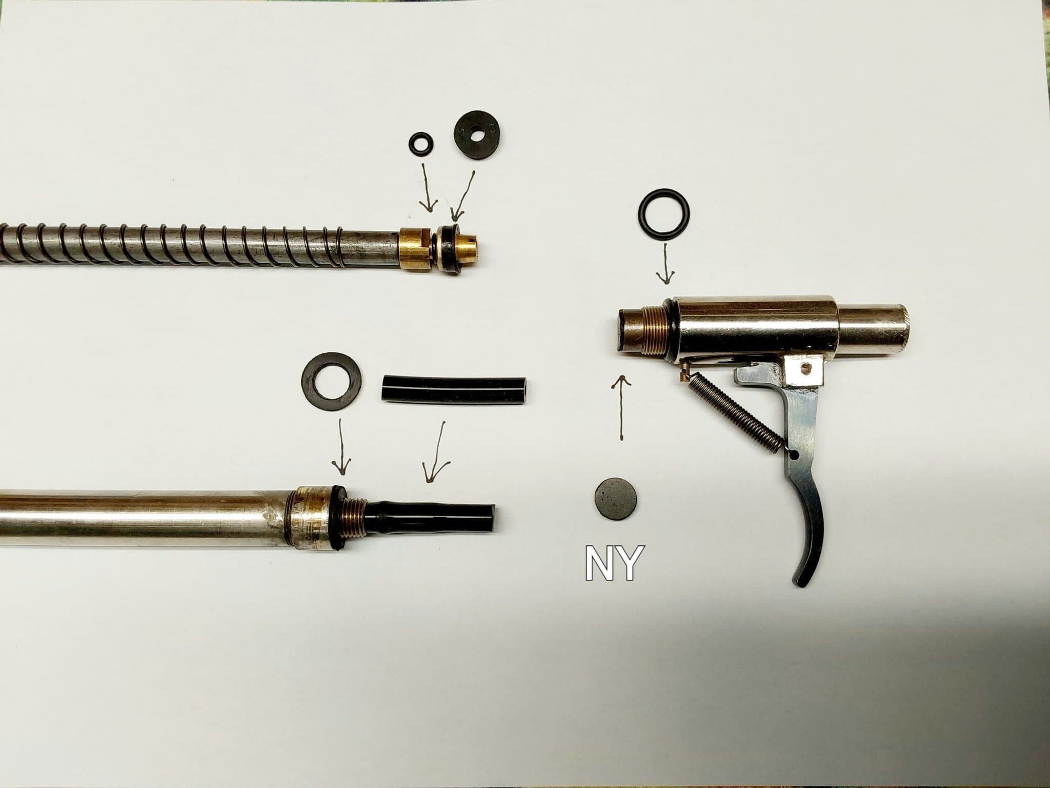 Packningssats till luftgeväret Excellent CII, Cll K, 5,4 mm.
