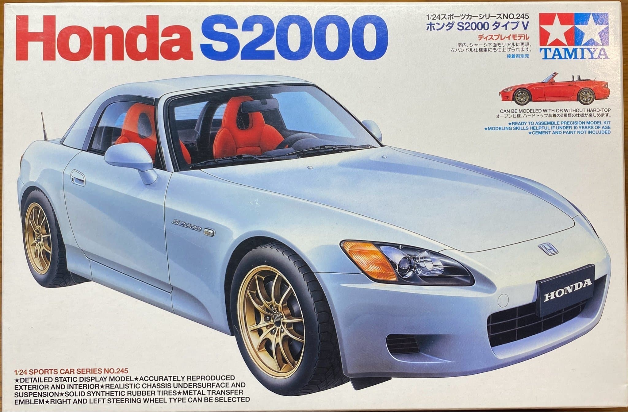 Tamiya 24245 1/24 Honda S2000 Orörd