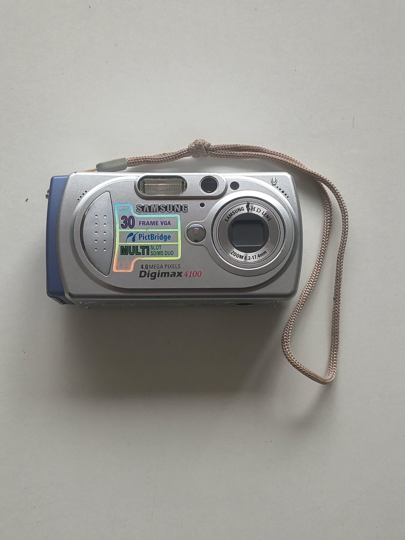 Samsung Digimax 4100 – 4.0MP digitalkamera – Testad & Fungerar – 3× optisk zoom