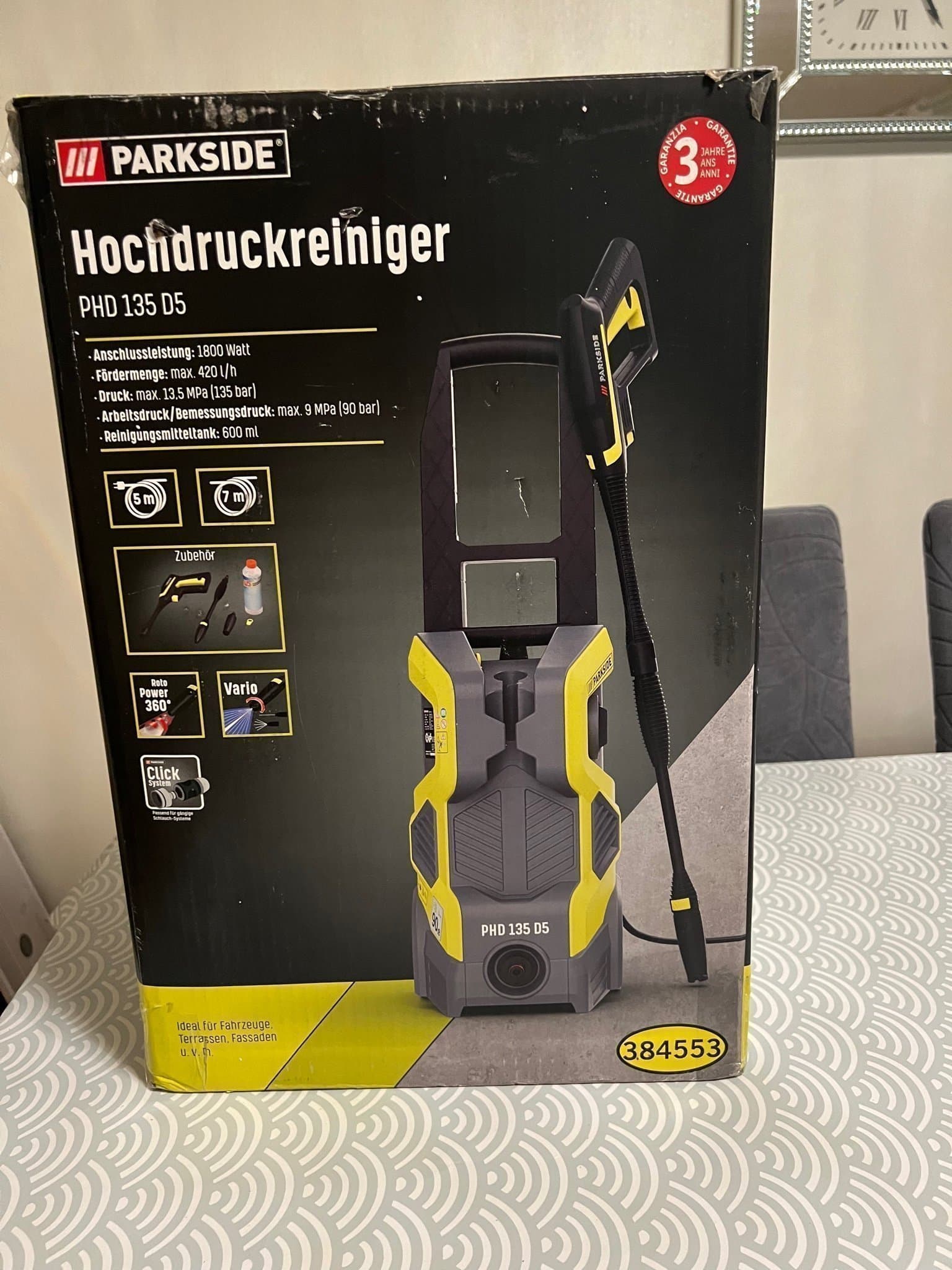 Parkside Högtryckstvätt PHD 135 D5