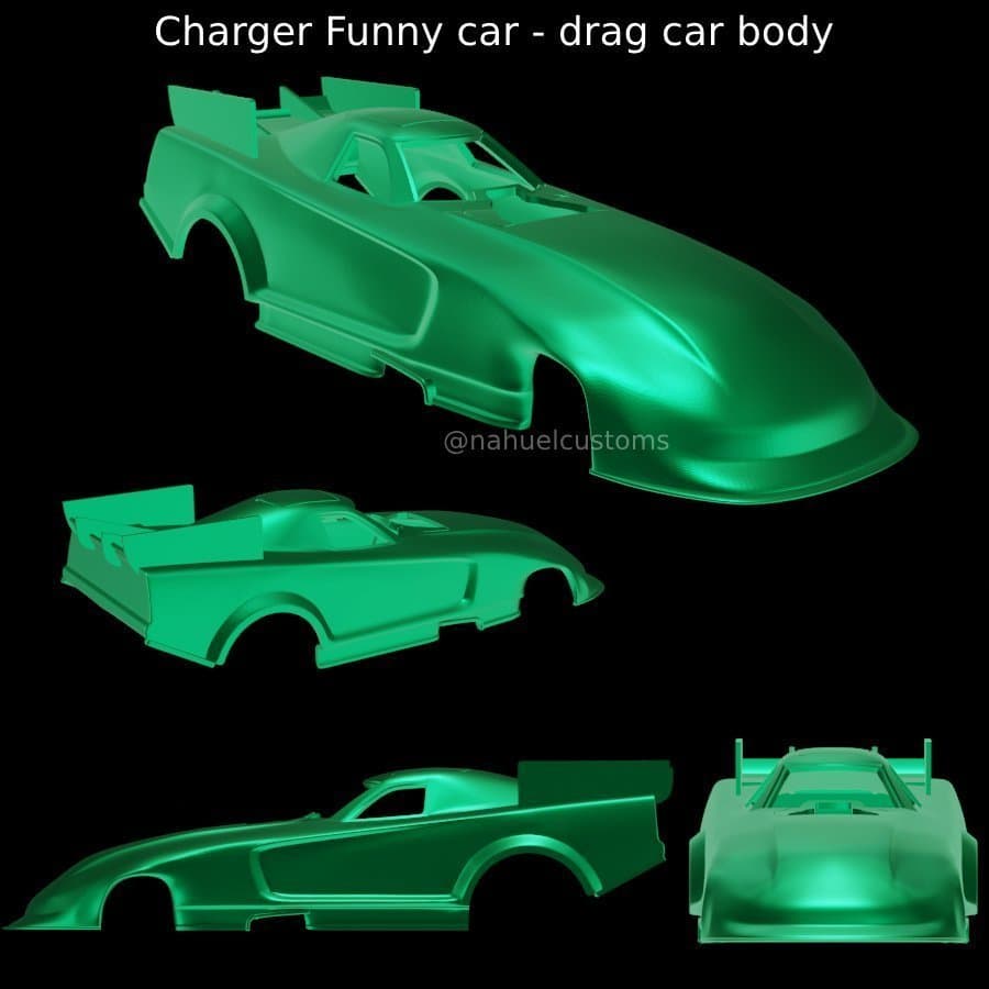 Dodge Charger Funny Car kaross 1/25