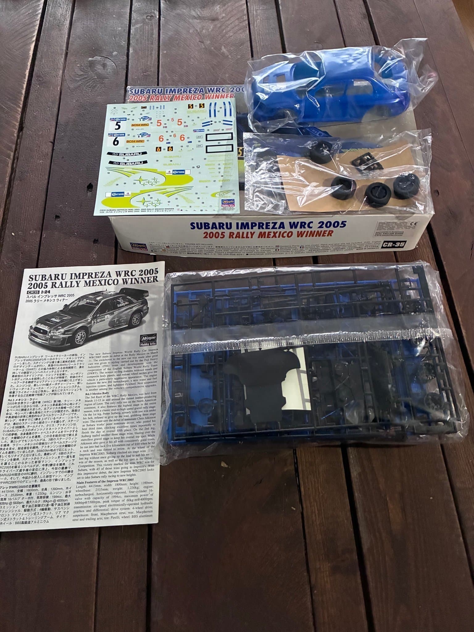 Hasegawa 1/24 Subaru Impreza WRC 2005 Rally Mexico Winner