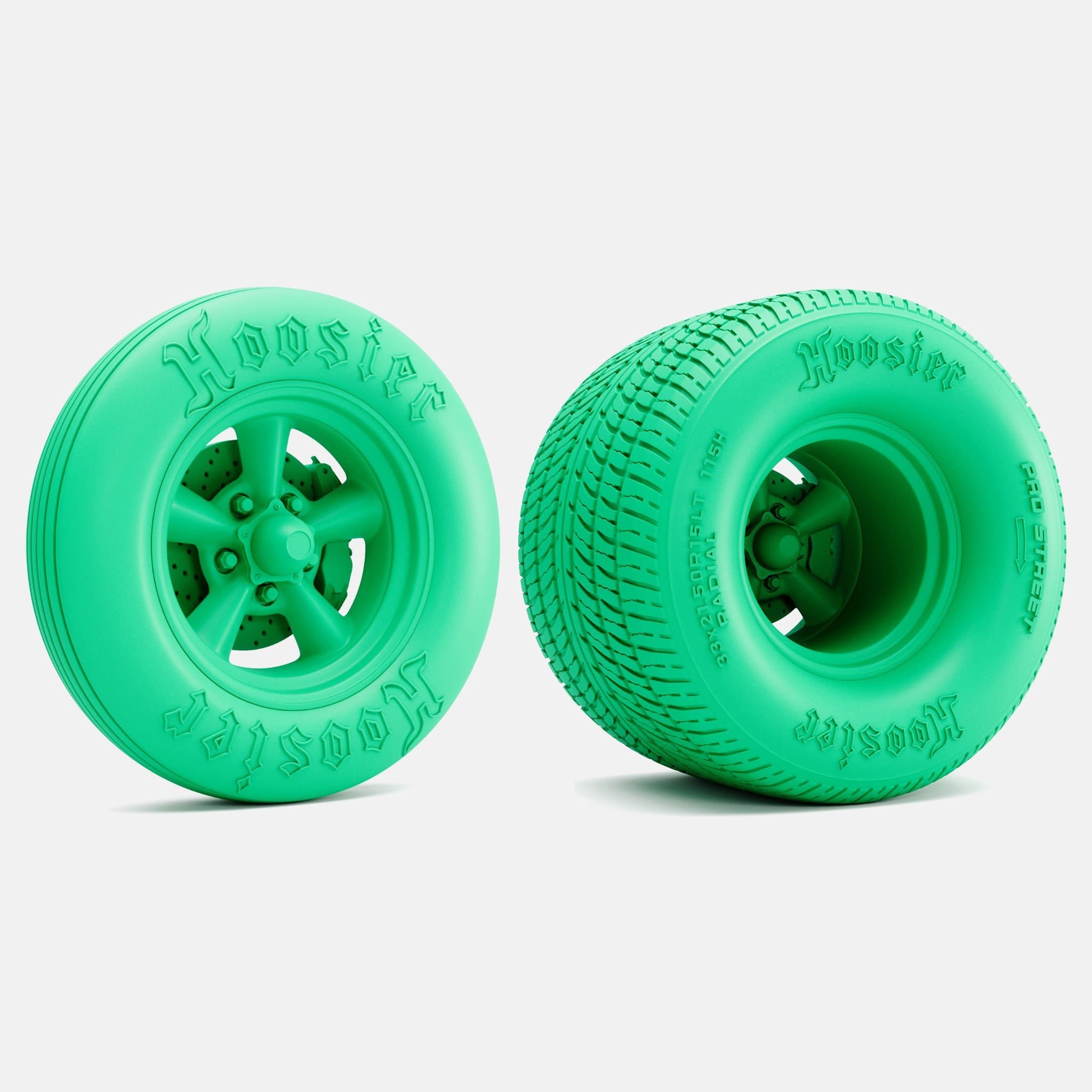 15x4.5 & 15x15 Torq Thrust D Wheels, Hoosier Tires, and Brake 1/24