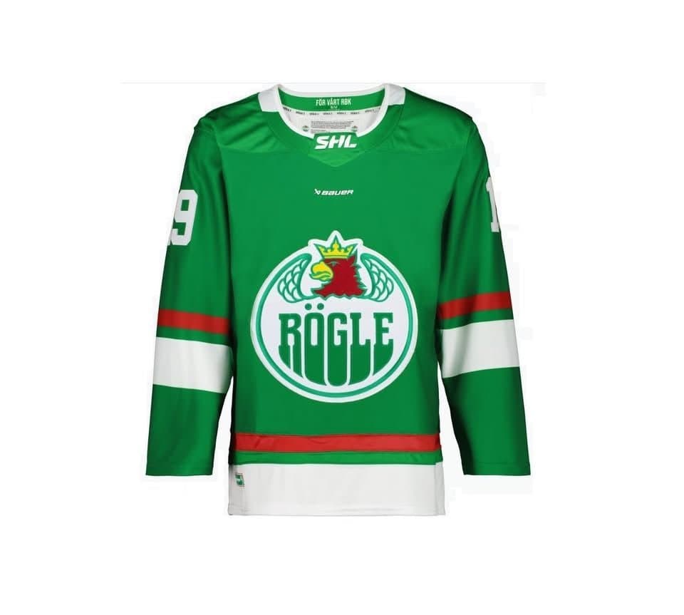 NY- Rögle BK Bauer Bollklubb Ishockey Hockey Klubb REPLICA DELUX 23/24 Kenny 19