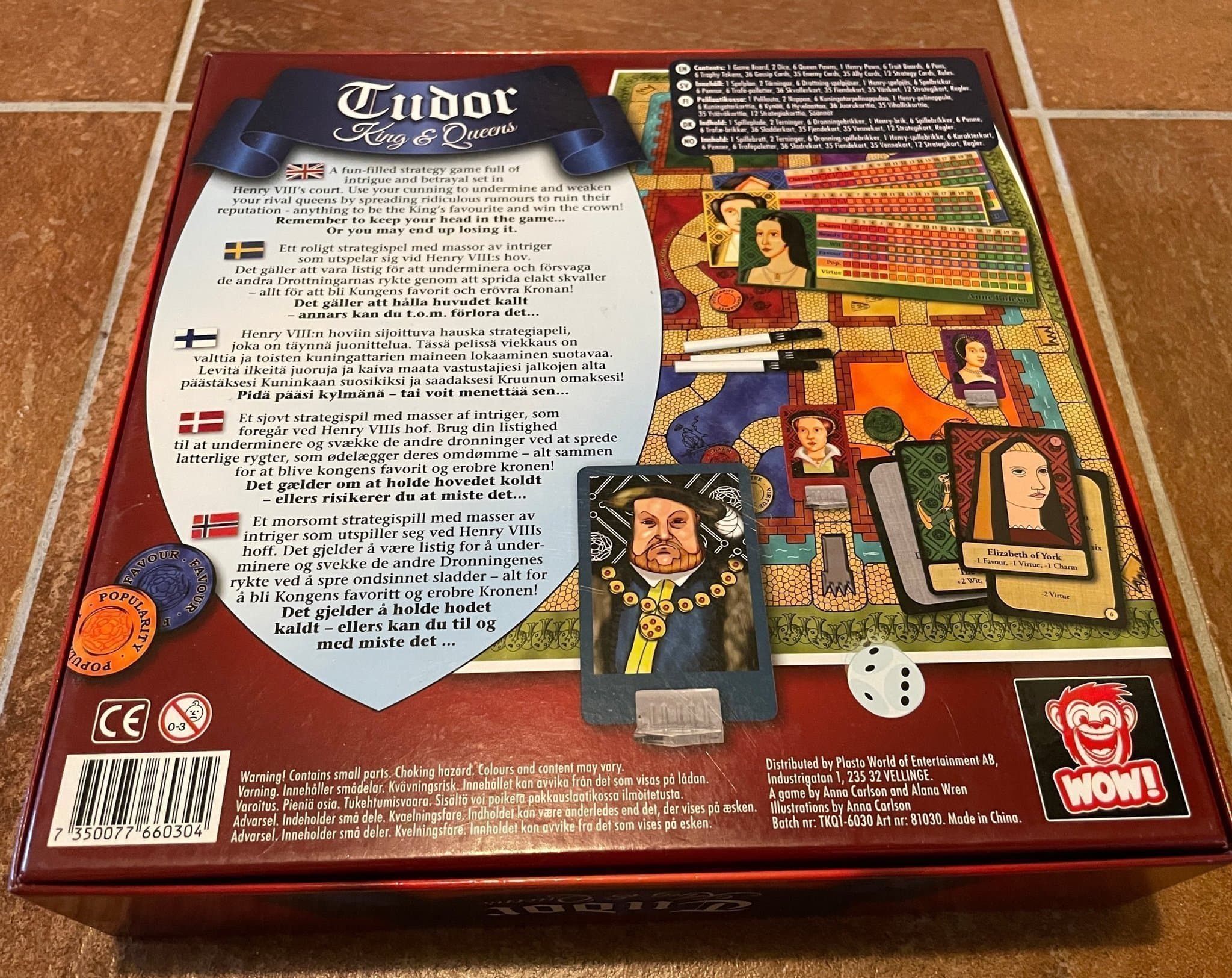 Tudor King & Queens brädspel