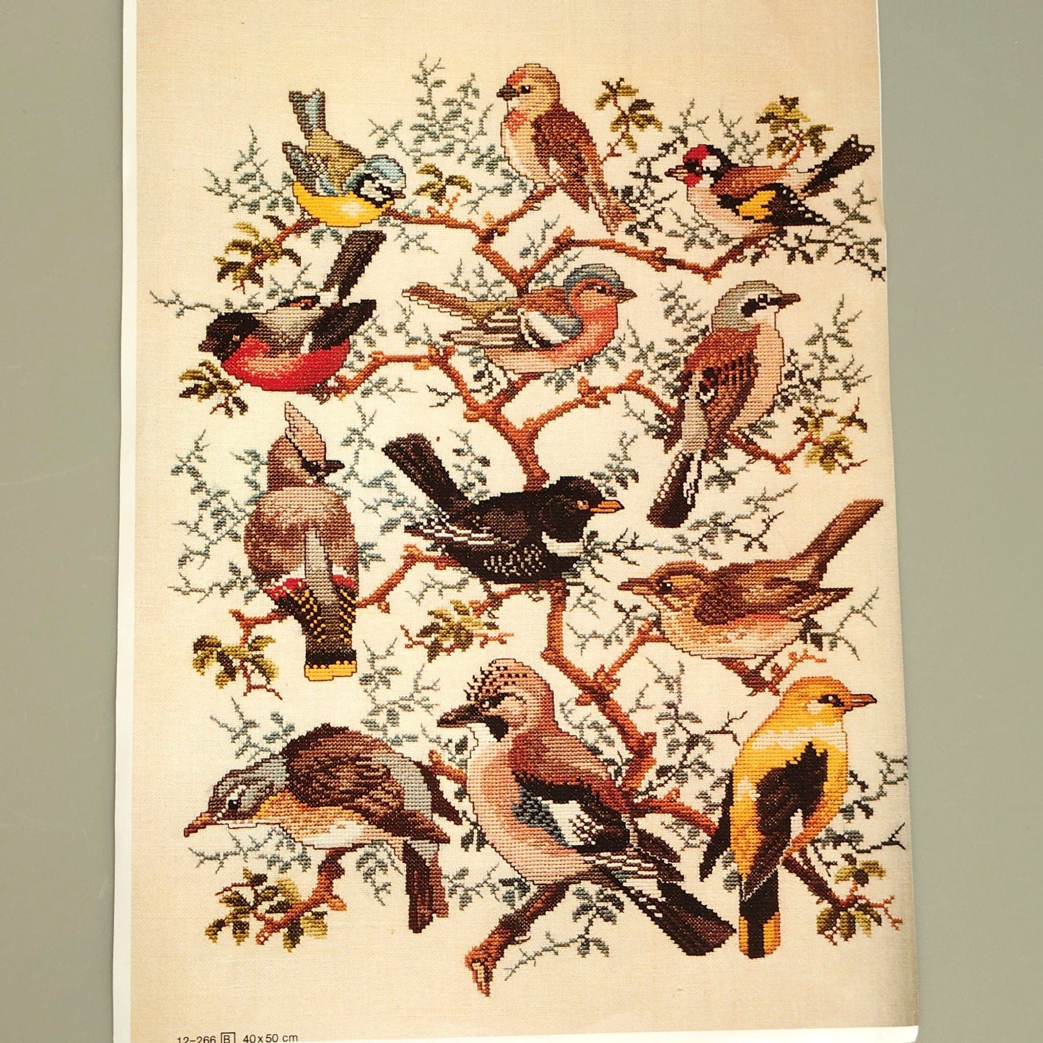 Mönster nr 12-266 + garnfärgsprover Clara Waever/Eva Rosenstand - Småfåglar