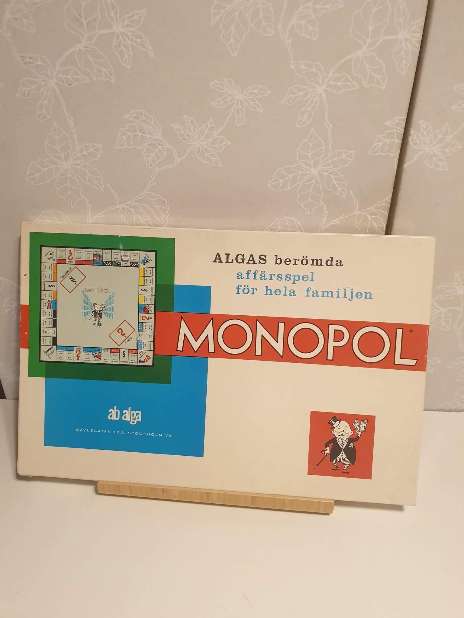 Monopol brädspel från Alga - 60 tal komplett i fint skick