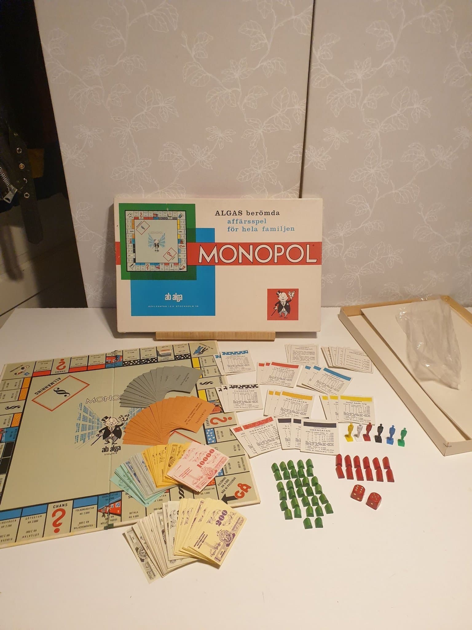 Monopol brädspel från Alga - 60 tal komplett i fint skick