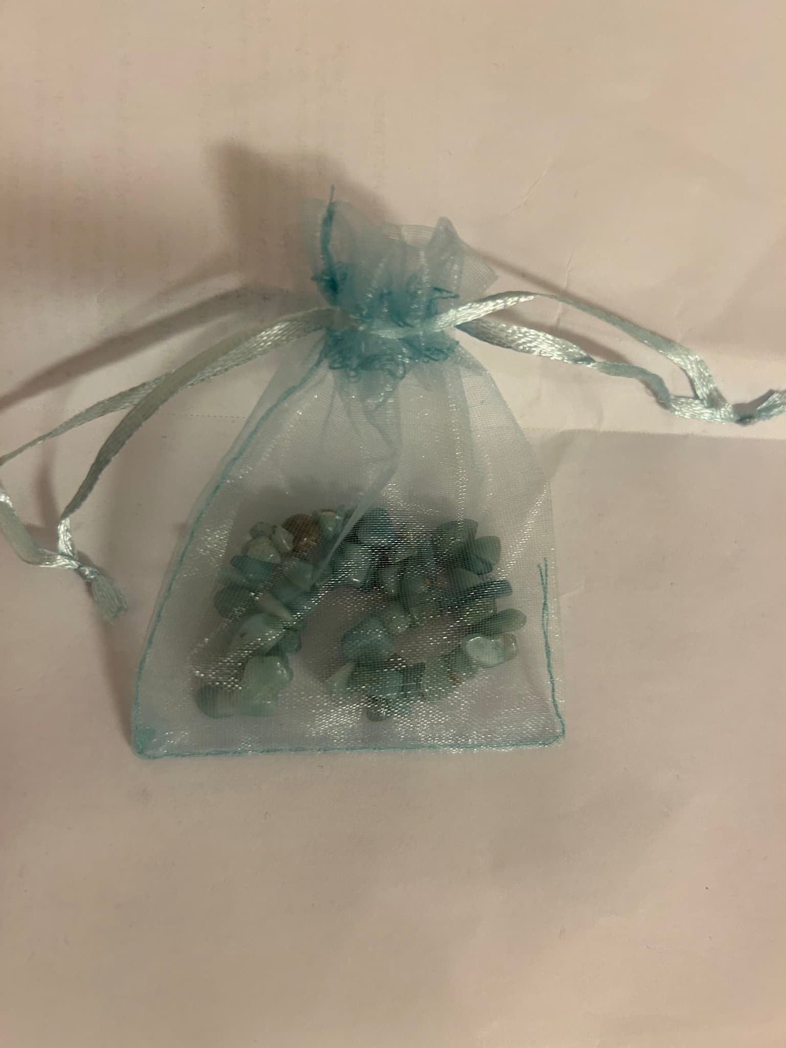 Armband halvädelsten amazonit, resår