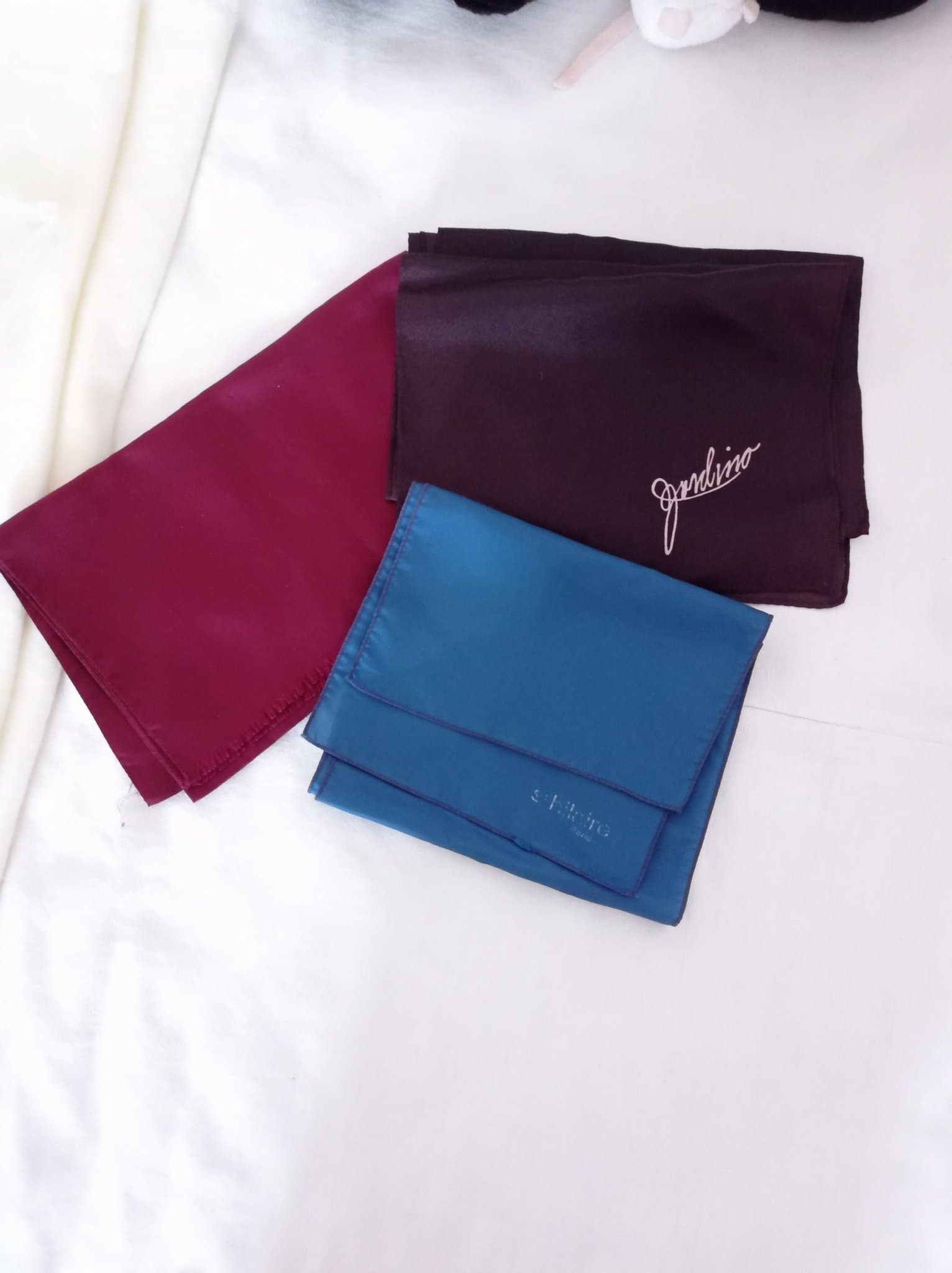 Ascot scarfs - Set med tre i olika storlekar