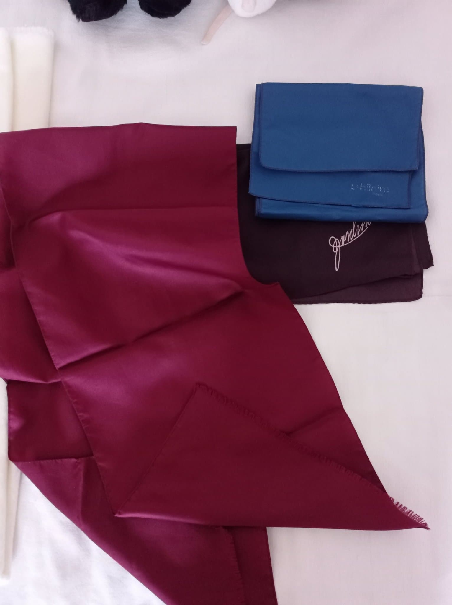 Ascot scarfs - Set med tre i olika storlekar