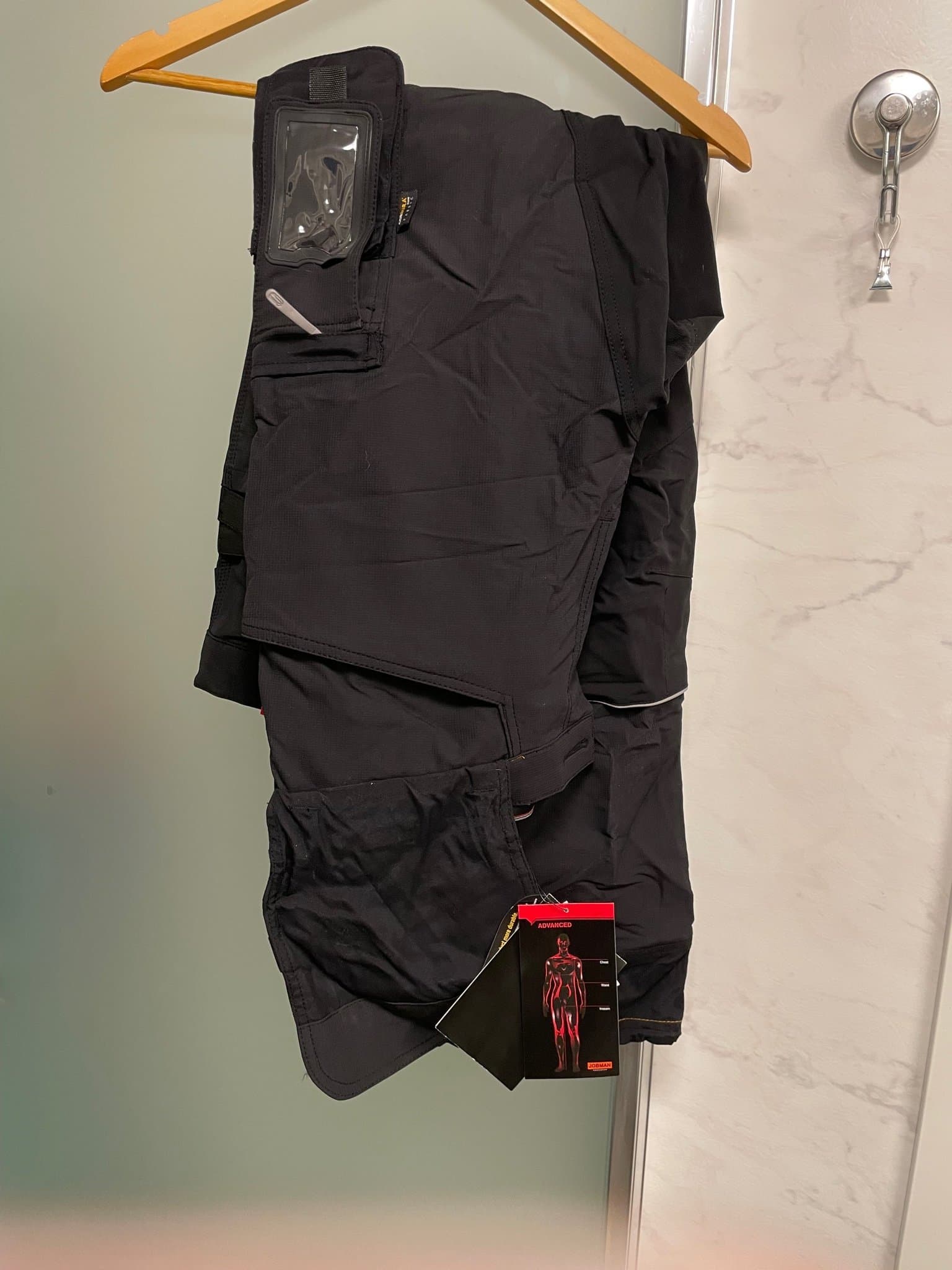 Jobman svarta arbetsbyxor, storlek C154