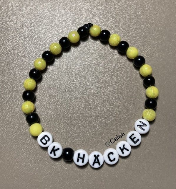 BK Häcken elastiskt armband fotboll accessoar budskapsarmband