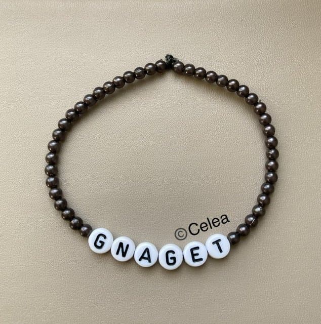 Gnaget elastiskt armband fotboll accessoarer smycken budskapsarmband