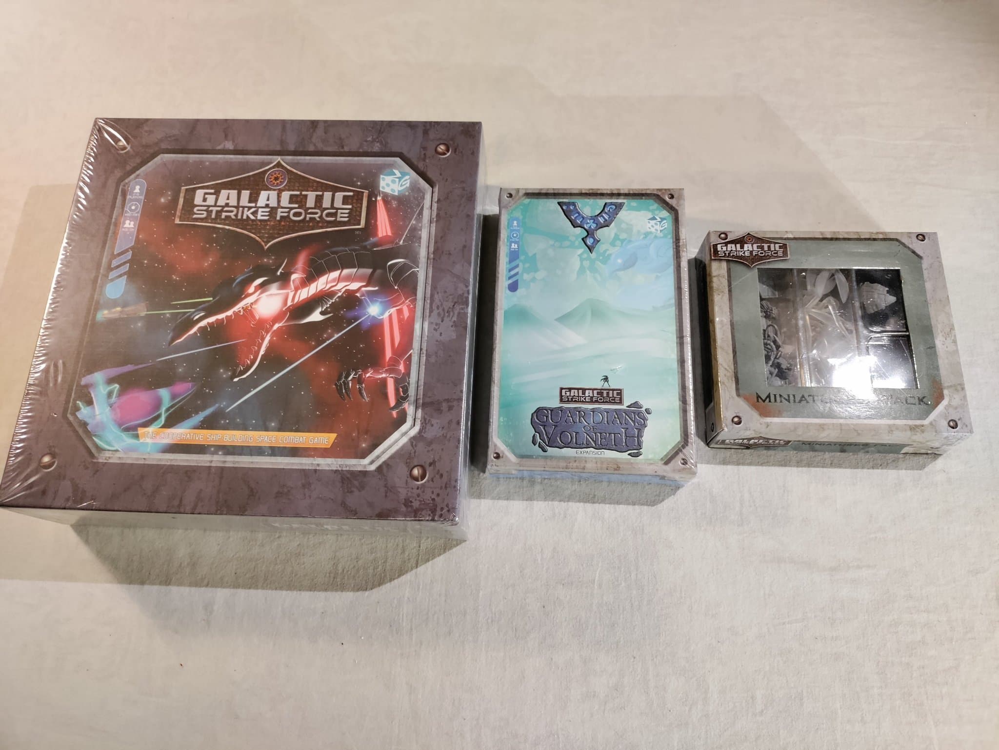 GALACTIC STRIKE FORCE + 2 Expansions - Sci-Fi Defence Game (New & Unopen)