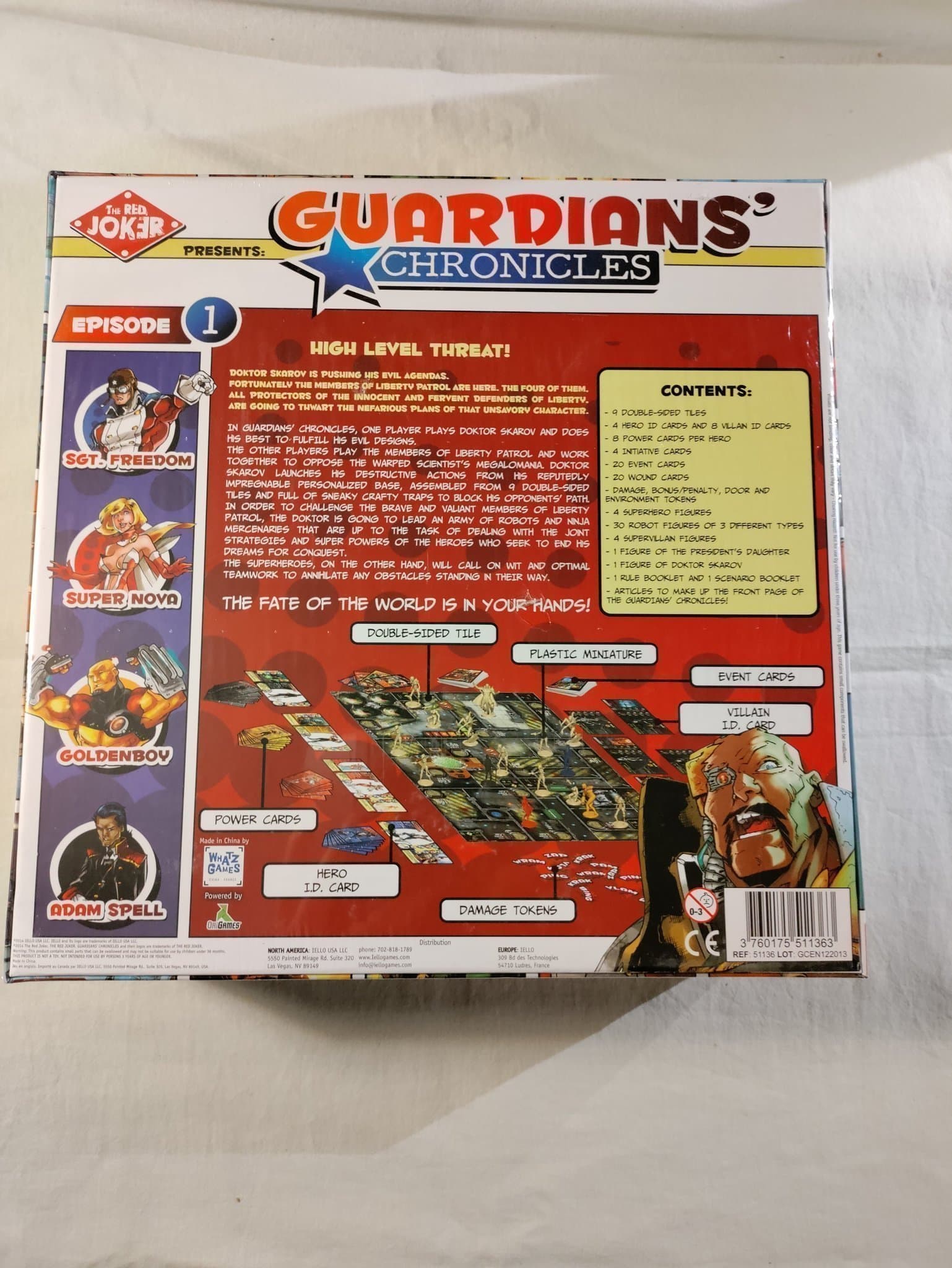 GUARDIANS' CHRONICLES - Super Hero Semi Co-Op Game (New & Unopen)