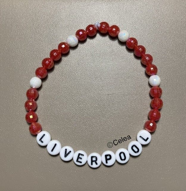 Liverpool elastiskt armband fotboll accessoar smycken budskapsarmband