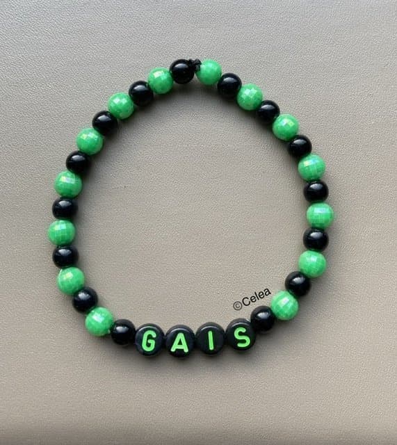 GAIS elastiskt armband fotboll accessoar smycke budskapsarmband