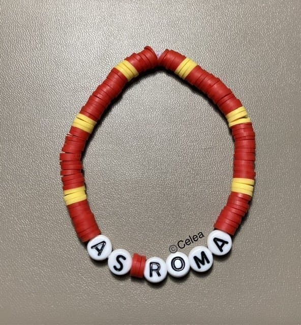 AS Roma elastiskt armband fotboll accessoar budskapsarmband