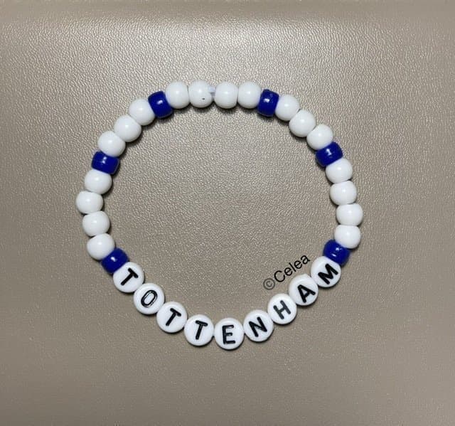 Tottenham elastiskt armband fotboll accessoar budskapsarmband