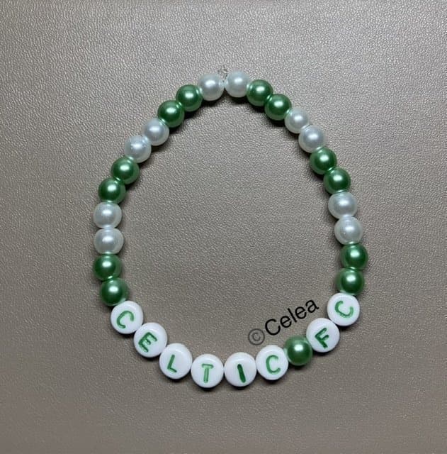 Celtic FC elastiskt armband fotboll accessoarer smycken budskapsarmband