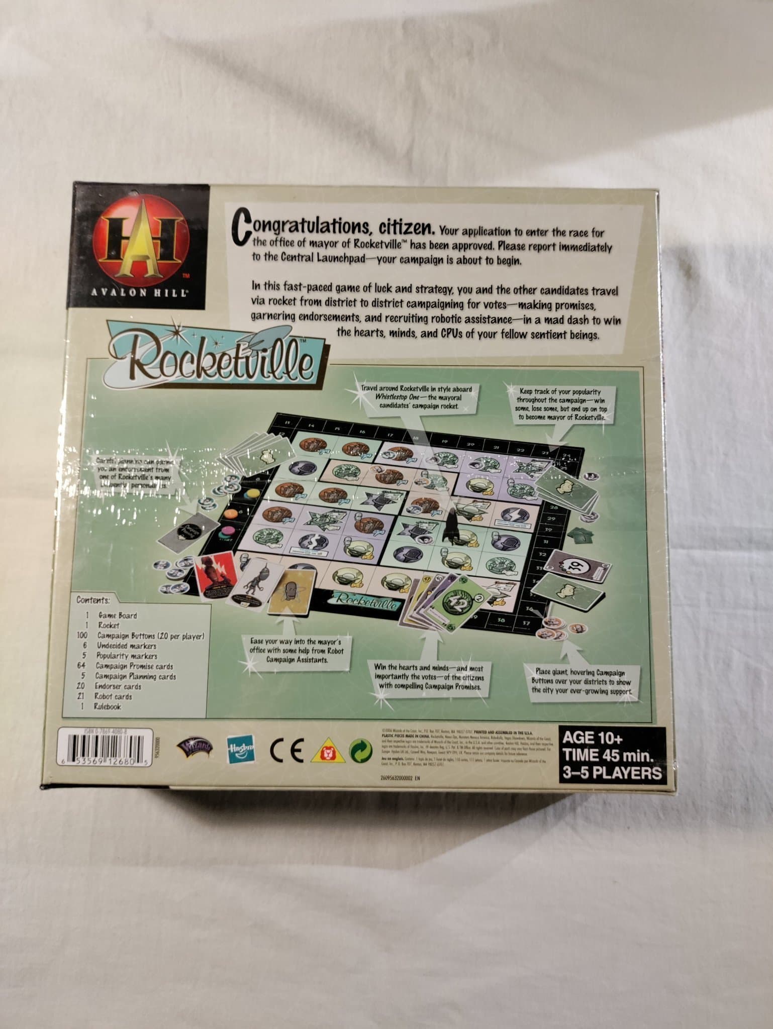 ROCKETVILLE - Future Election Boardgame - Richard Garfield (New & Unopen)