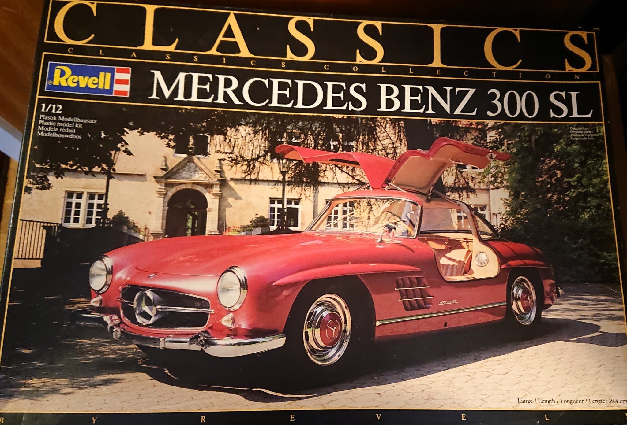 REVELL 1/12; Mercedes 300SL Gullwing måsvinge