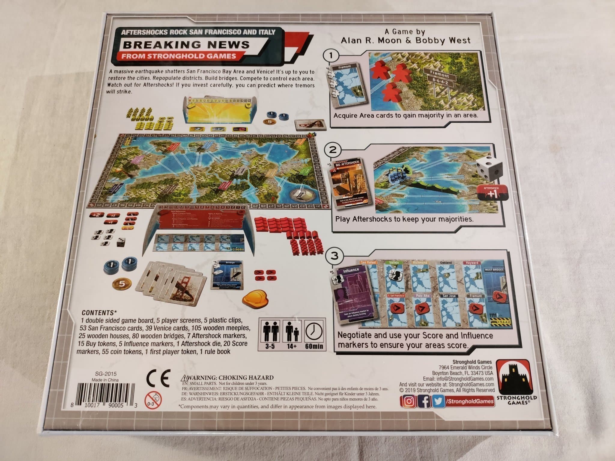 AFTERSHOCK: San Francisco & Venice - Earthquake City Rebuild Game (New & Unopen)