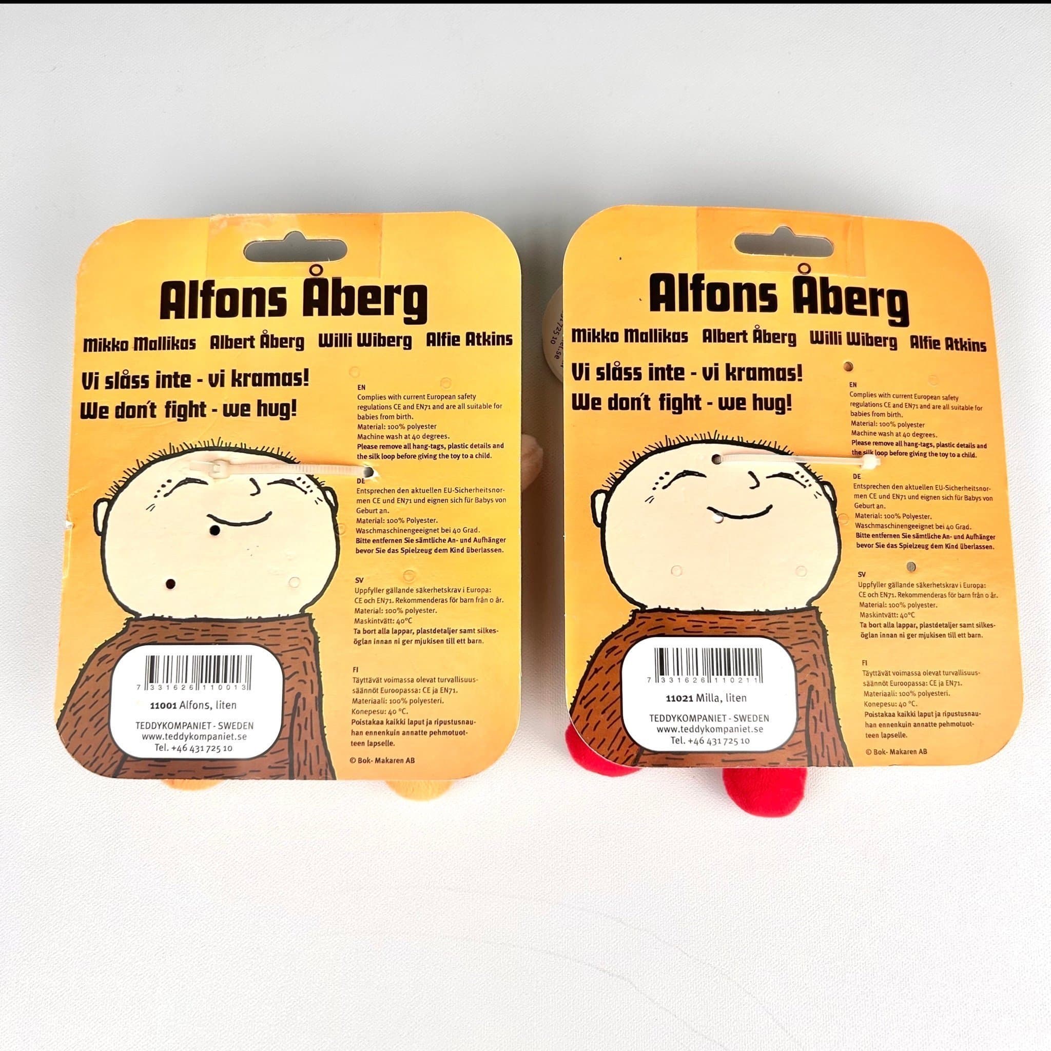 Alfons Åberg och Milla Mjukisar, Dockor