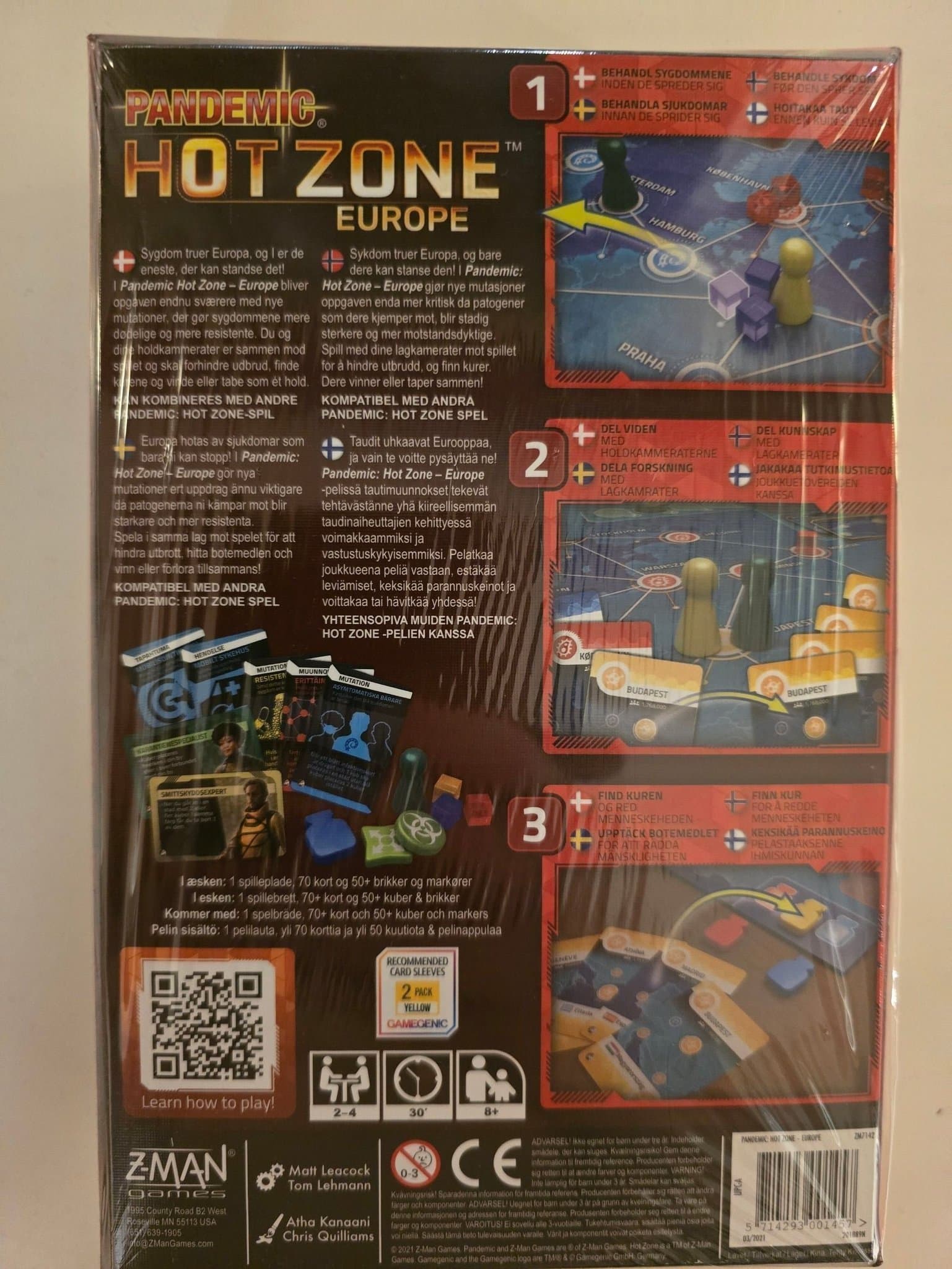 Pandemic Hot Zone Europe Nytt inplastad
