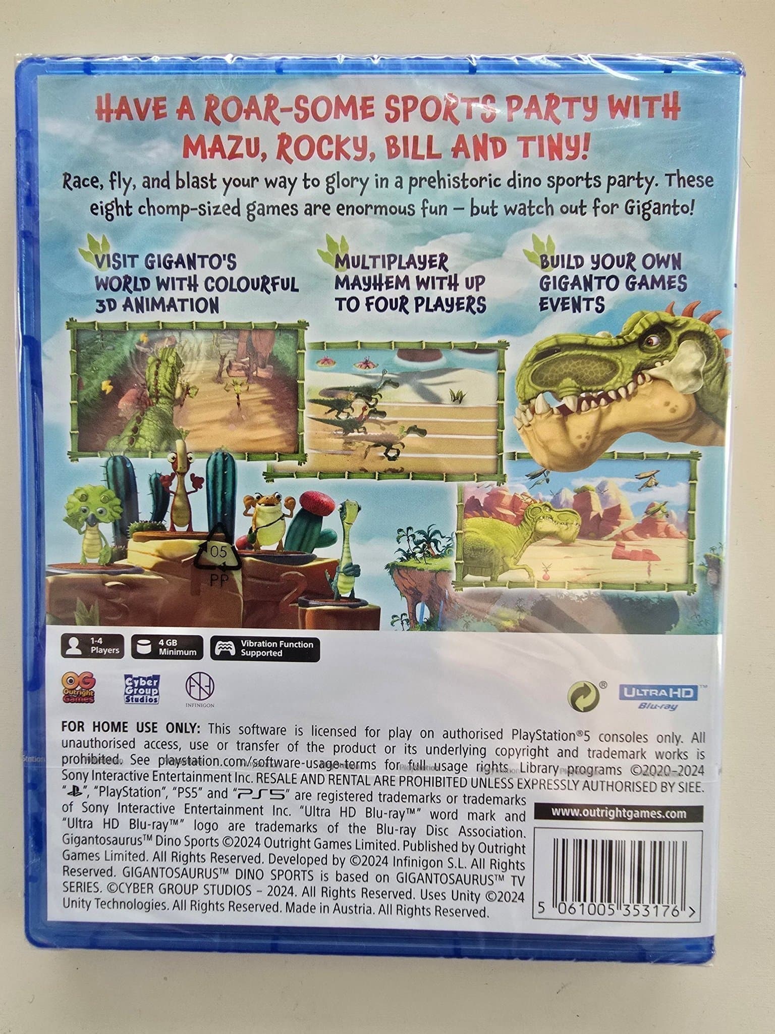 Gigantosaurus Dino Sports - PS5 HELT NYTT INPLASTAD